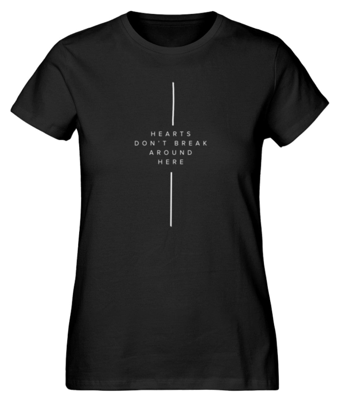 Kreuz Hearts don't breake around here  - Damen Premium Organic Shirt