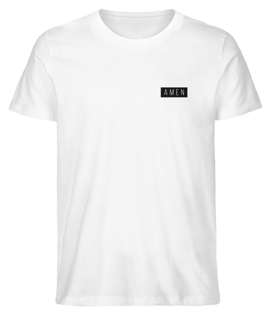 Amen Logo Weiß  - Herren Shirt