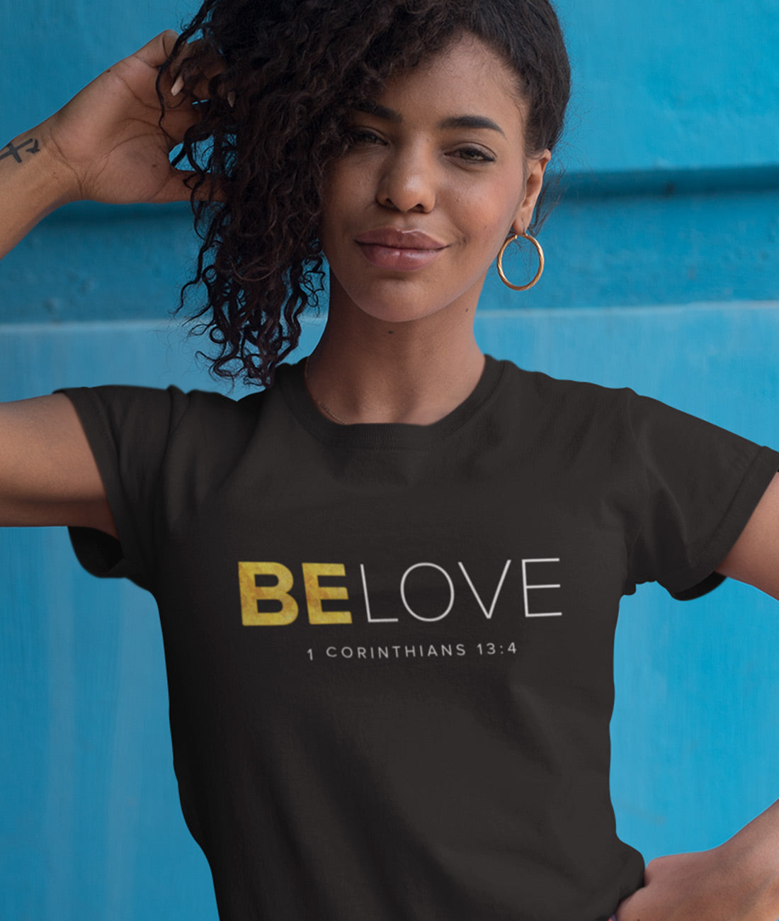 Be Love - 1. Korinther 13:4  - Damen Premium Organic Shirt