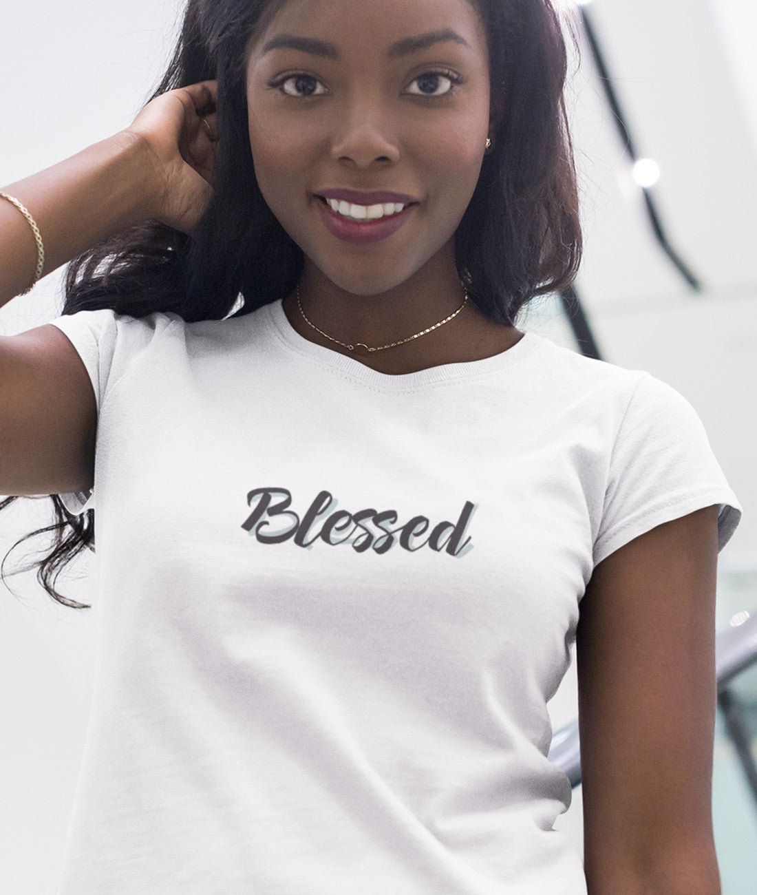Blessed  - Damen Premium Organic Shirt