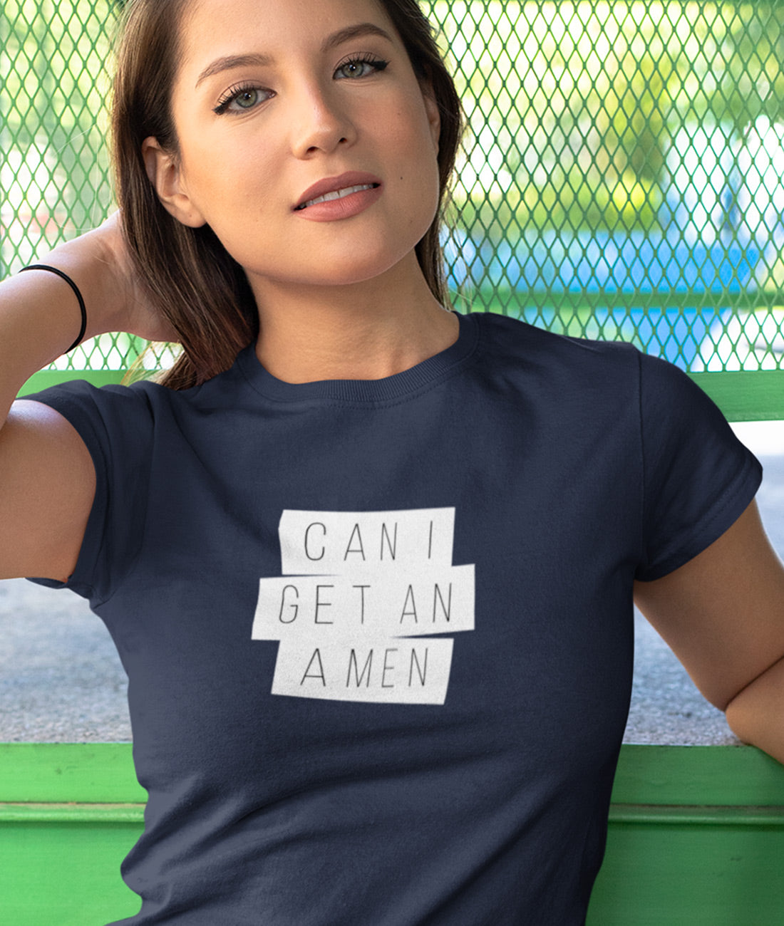Can I get an Amen  - Damen Premium Organic Shirt