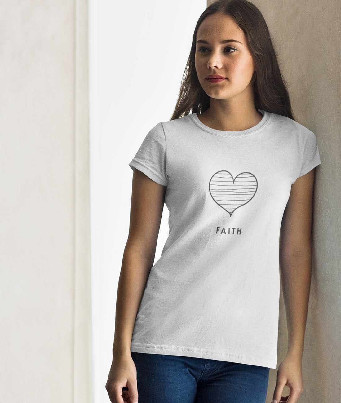 Faith - Glaube  - Damen Premium Organic Shirt