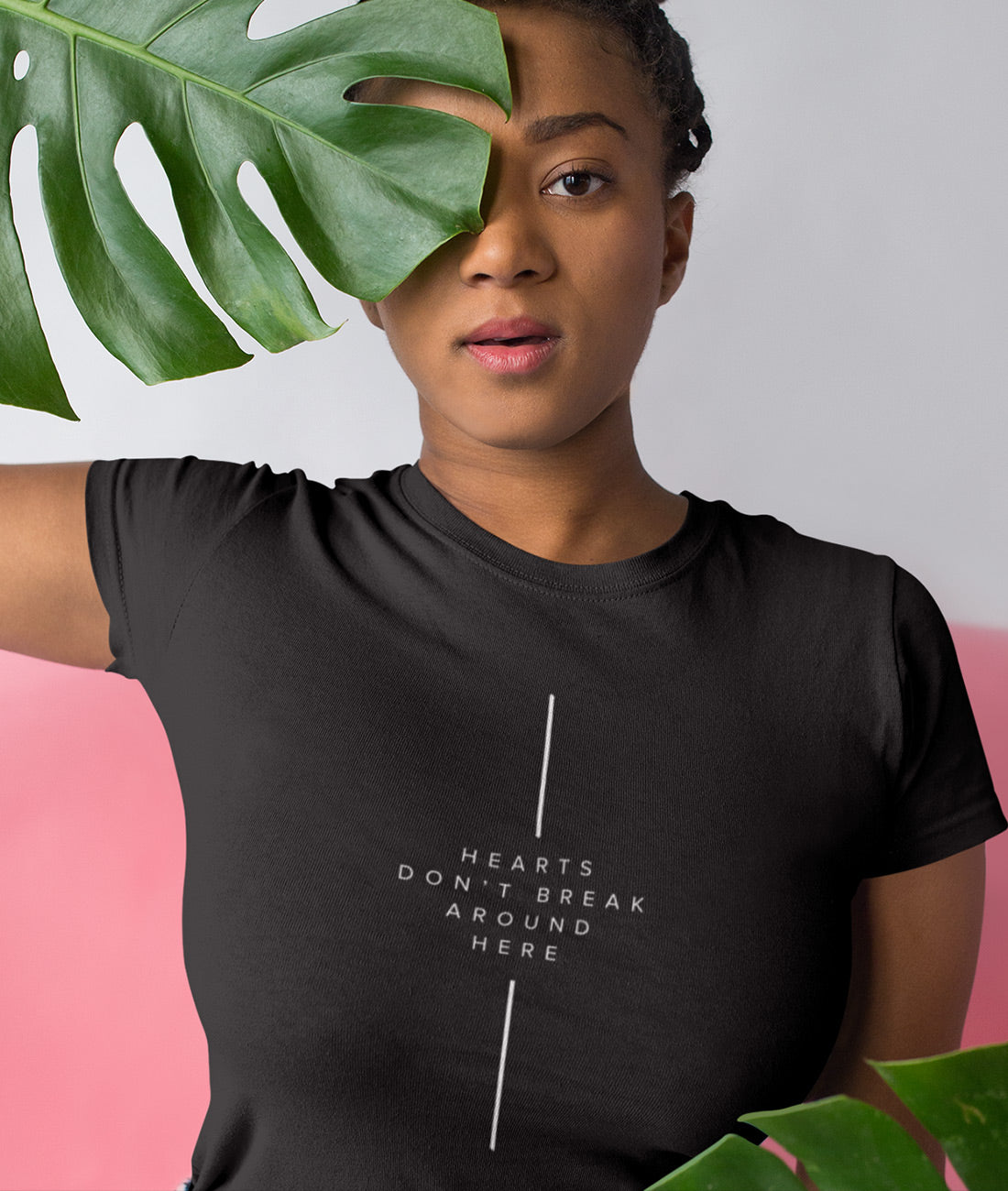 Kreuz Hearts don't breake around here  - Damen Premium Organic Shirt