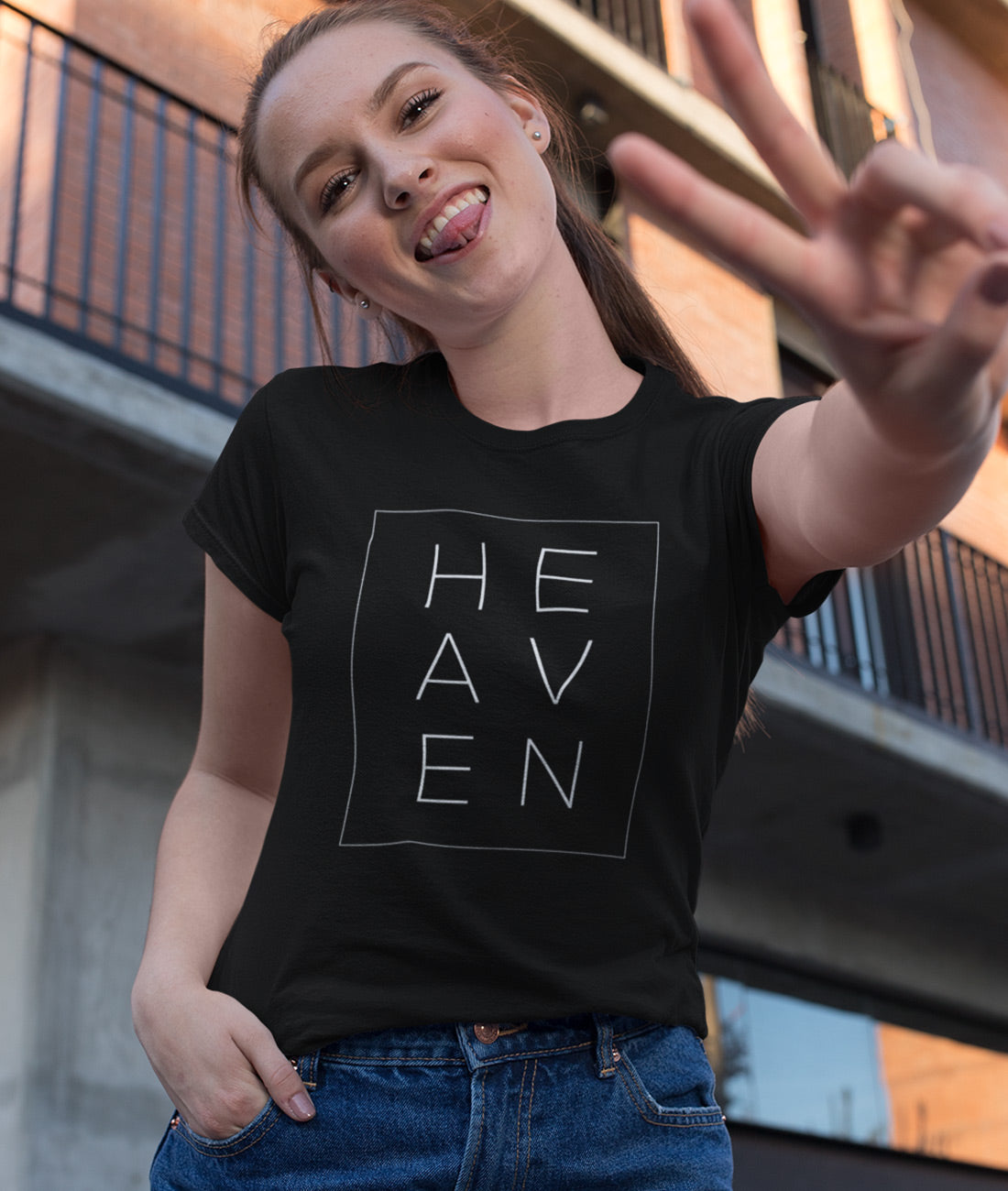 HEAVEN  - Damen Premium Organic Shirt