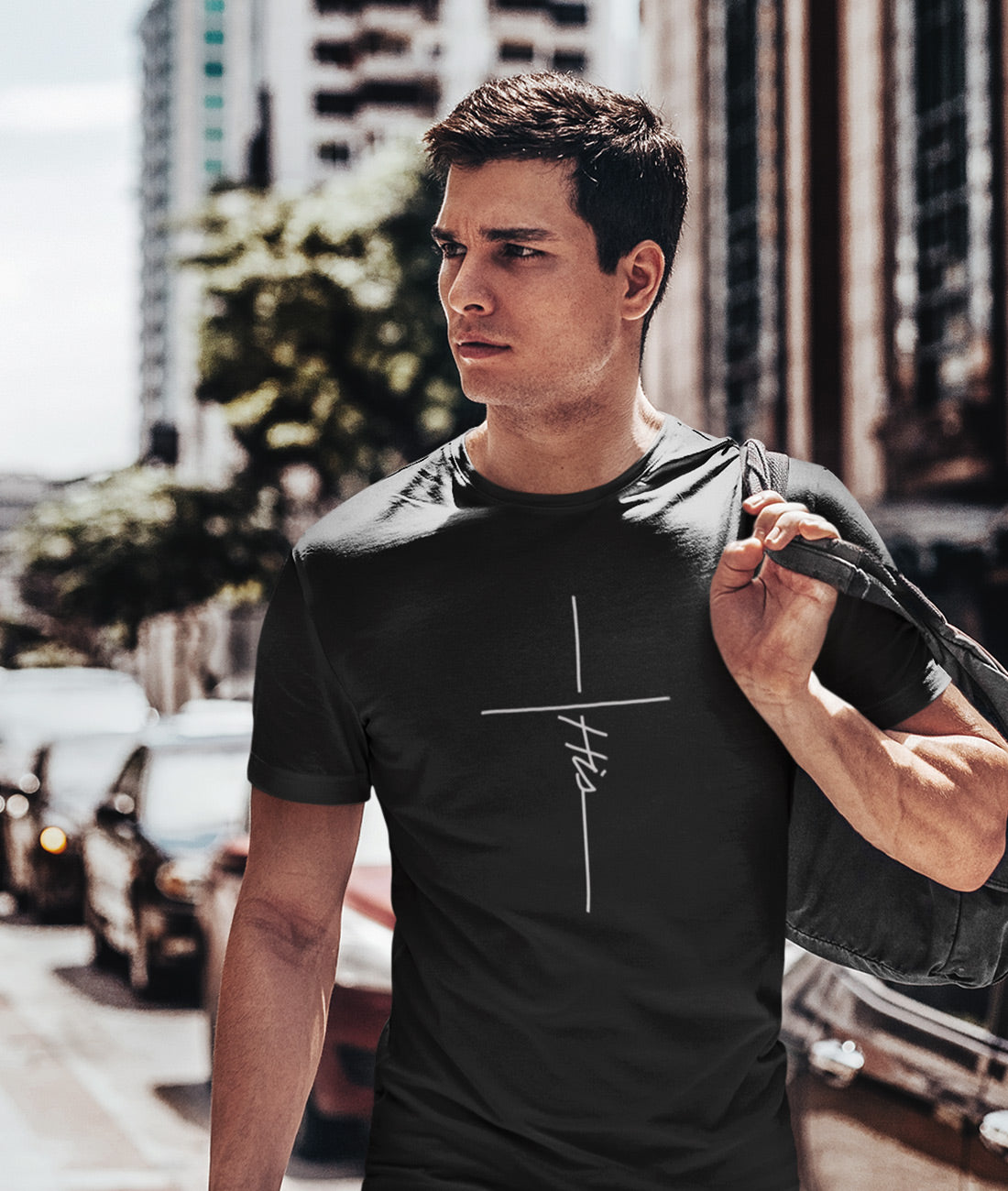 Kreuz Hearts don't breake around here  - Herren Shirt