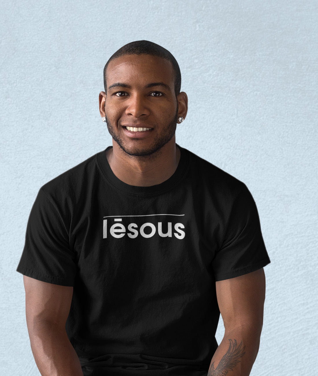 Iēsous - Jesus griechisch  - Herren Shirt
