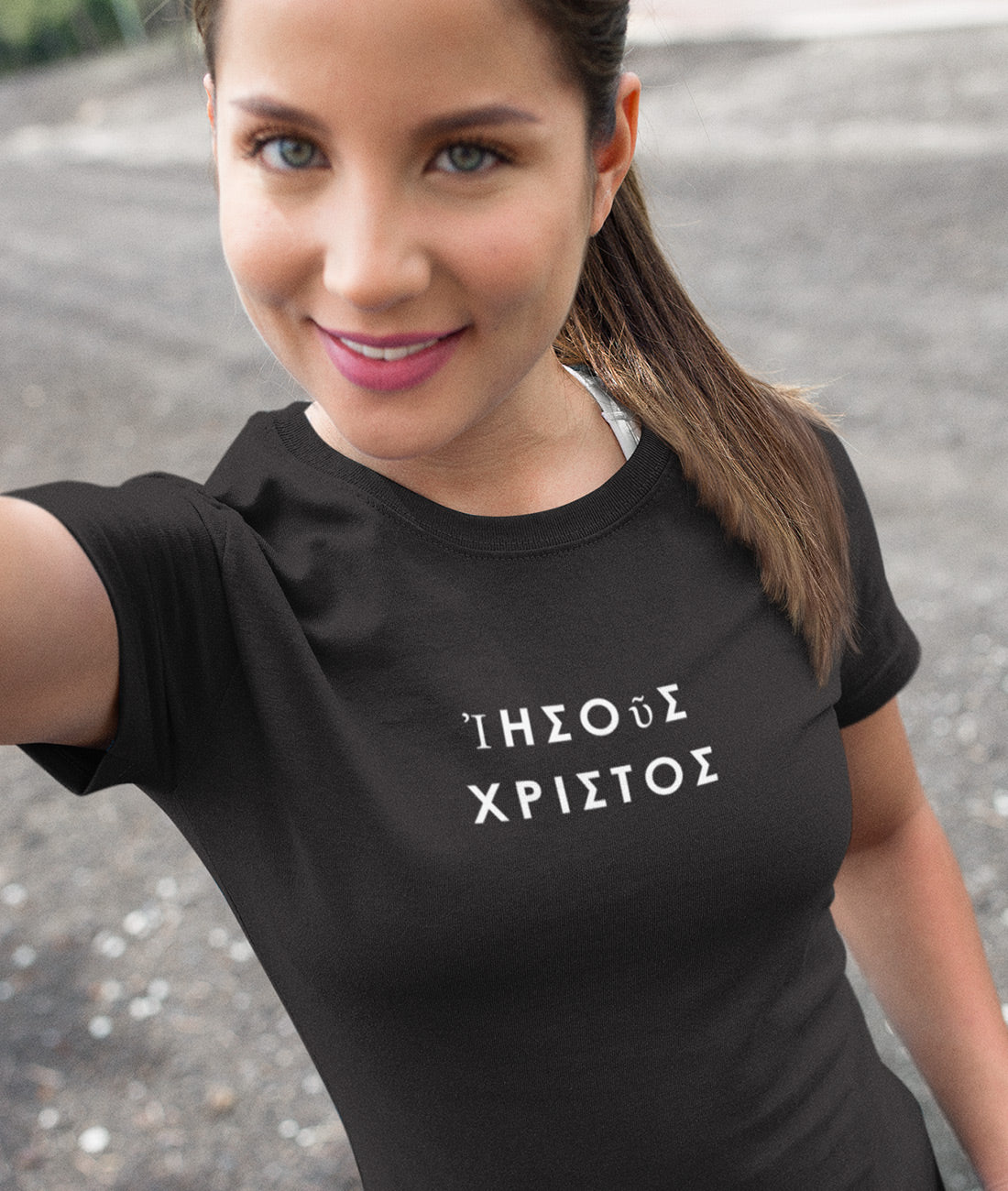 Jesus Christus Griechisch  - Damen Premium Organic Shirt