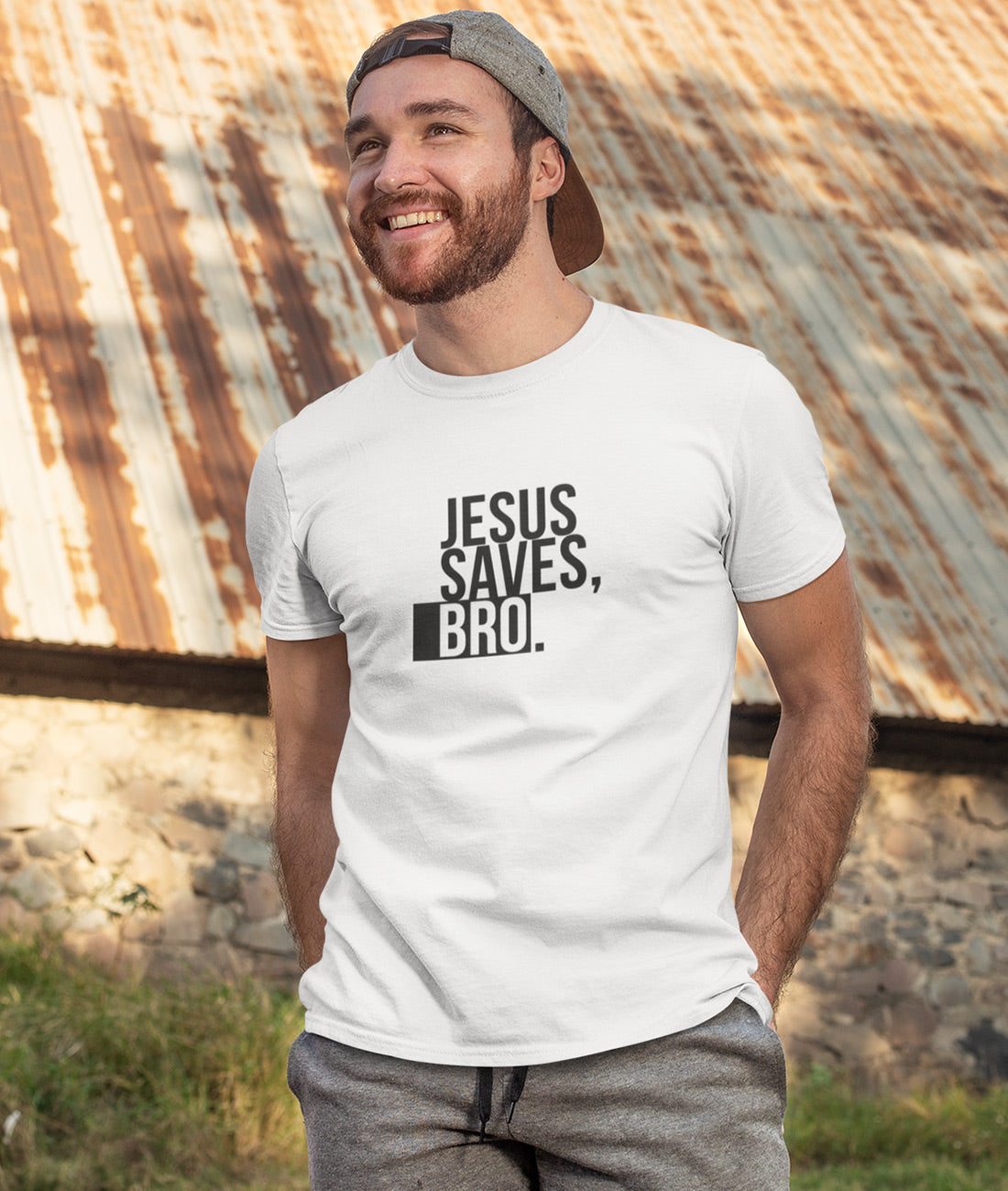 Jesus saves Bro   - Herren Shirt