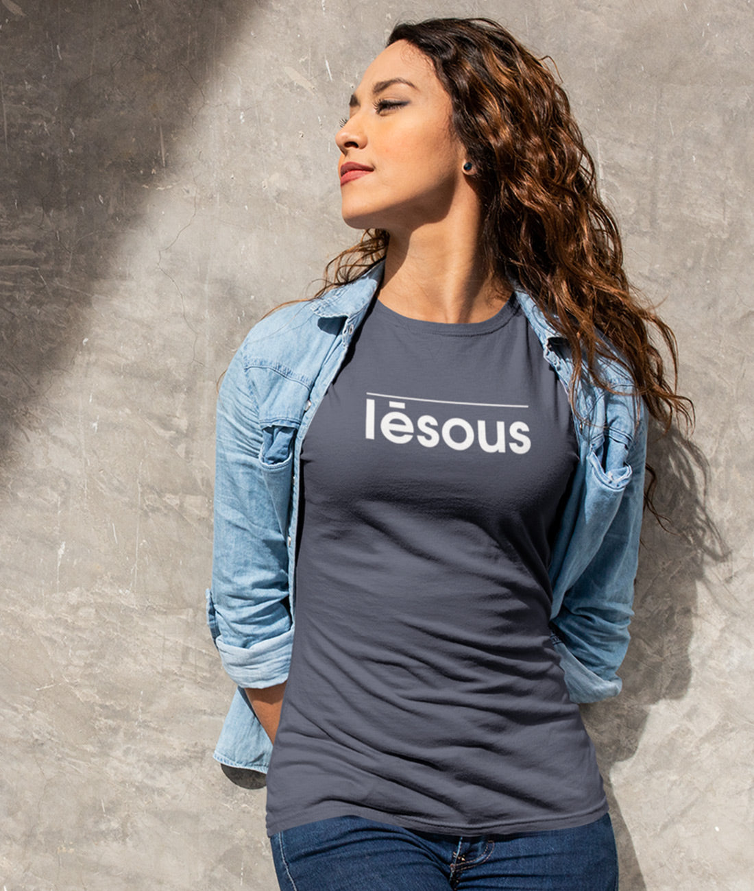 Iēsous - Jesus griechisch  - Damen Premium Organic Shirt
