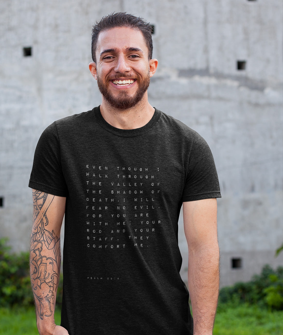 Psalm 23 englisch   - Herren Shirt