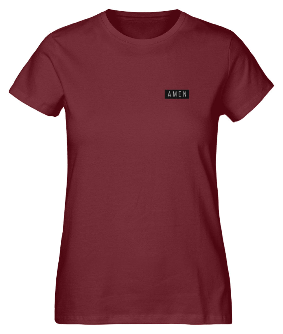 Amen Logo Weiß  - Damen Premium Organic Shirt