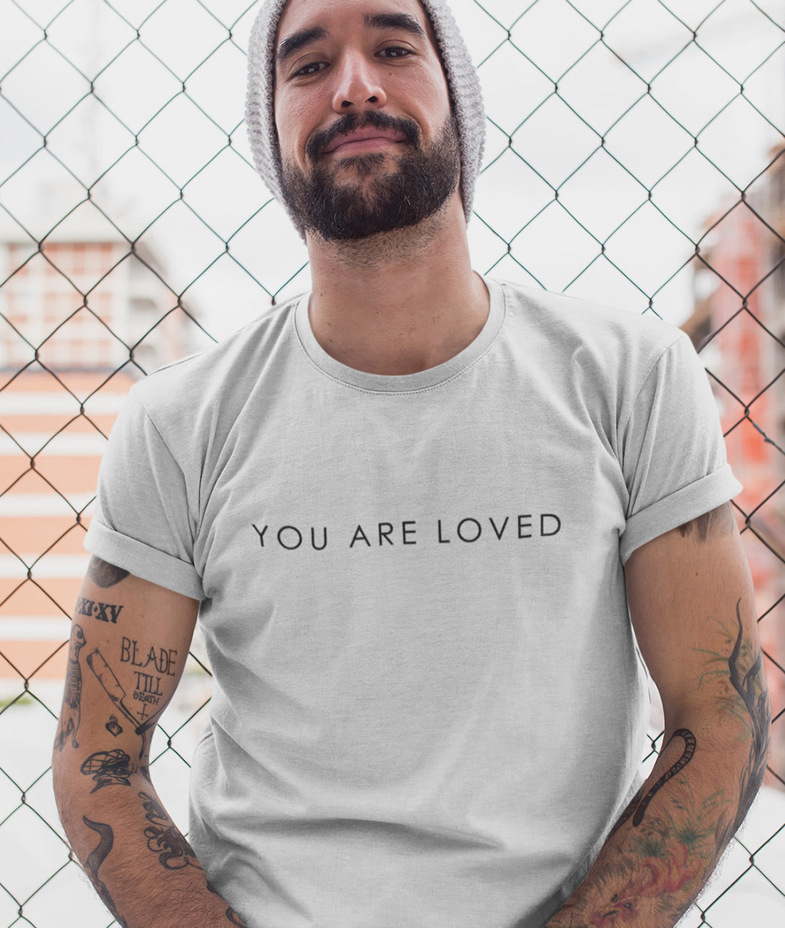 You are loved Weiß  - Herren Shirt